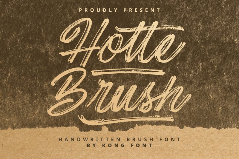 Hotte Brush Schriftart