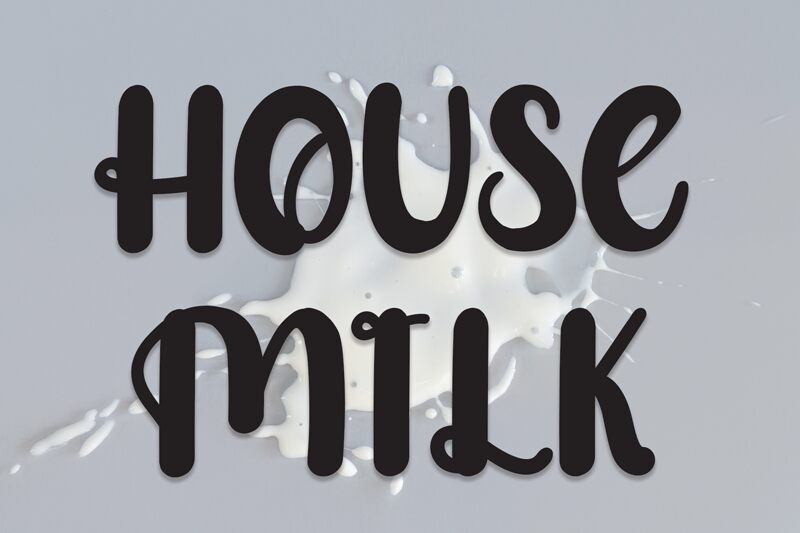 House Milk font | Fonts2u.com