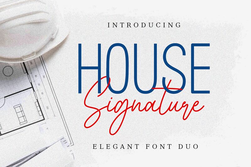 House Signature Script Czcionka