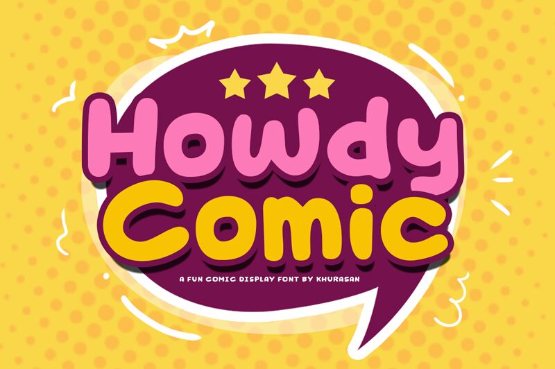 Howdy Comic Шрифт