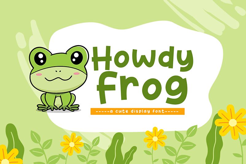 Howdy Frog Font
