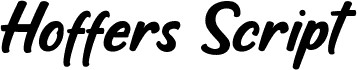 Hoffers Script DEMO Regular