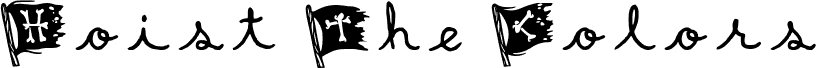 Preview of the Hoist The Colors Regular font