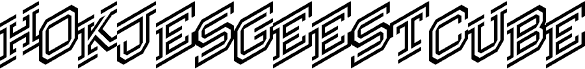 Hokjesgeestcube Italic