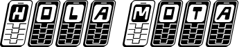 Anteprima del carattere Hola Mota Bold Italic
