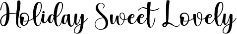 Holiday Sweet Lovely