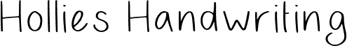 Hollies Handwriting Regular