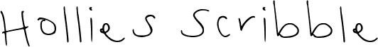 Hollies Scribble Regular