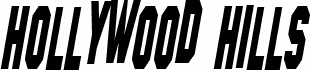 Hollywood Hills Condensed Italic