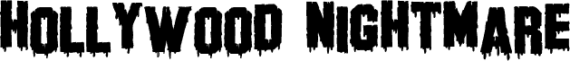 Hollywood Nightmare フォント