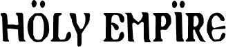 Náhled písma Holy Empire Condensed