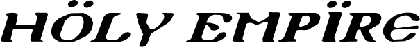 Náhled písma Holy Empire Expanded Italic