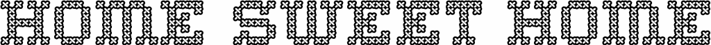 Preview of the Home Sweet Home Outline font