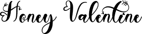 Honey Valentine Schriftart