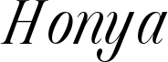 Honya Regular