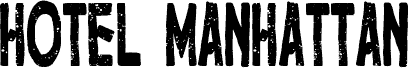 Hotel Manhattan font