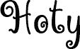Preview of the Hoty font
