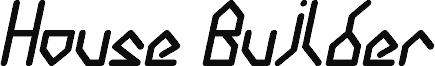 Preview of the House Builder Italic font