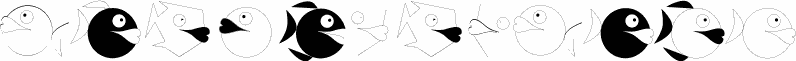 Preview of the HowDrawAFish font