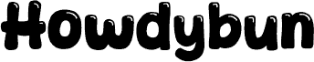 Howdybun الخط