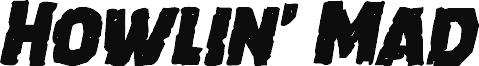 Anteprima del carattere Howlin' Mad Italic
