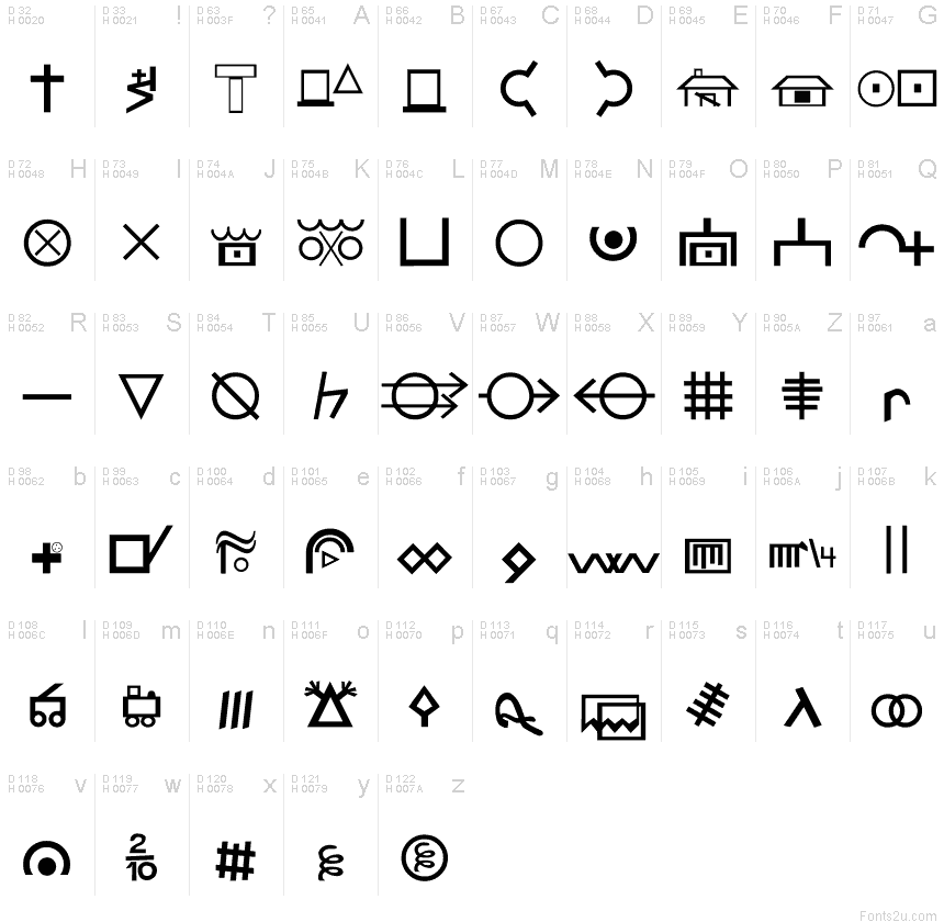 Hobo Signs font | Fonts2u.com