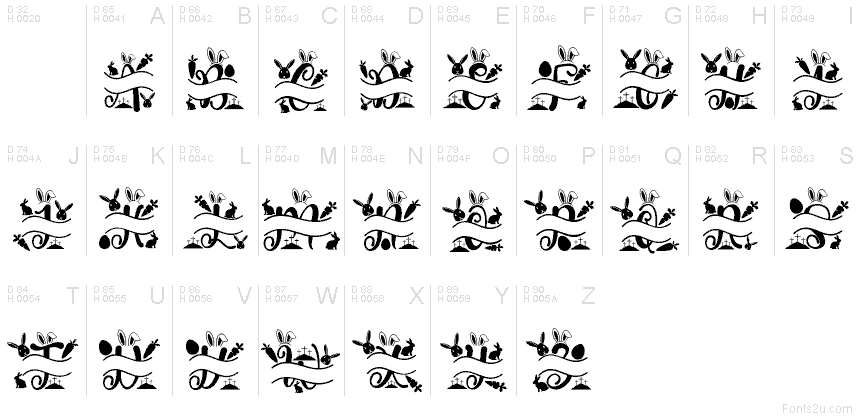 Basis-Lateinisch - Zeichentabelle