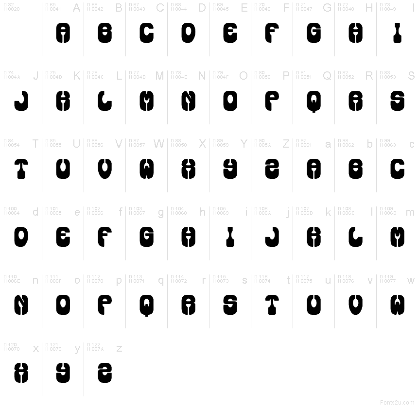 Basis-Lateinisch - Zeichentabelle