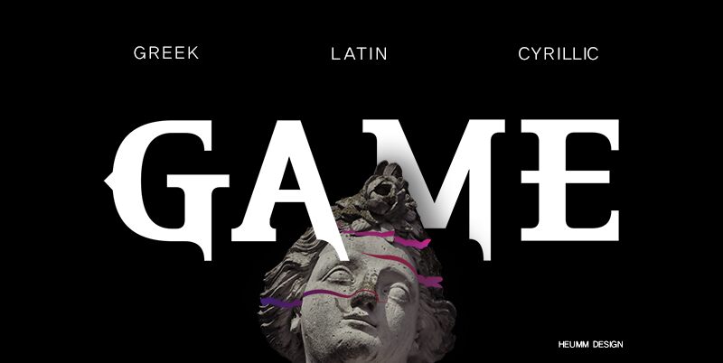 HU The Game Druh písma