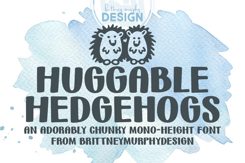 Huggable Hedgehogs Schriftart