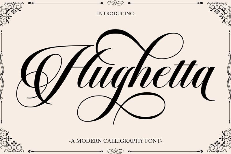 Hughetta Schriftart