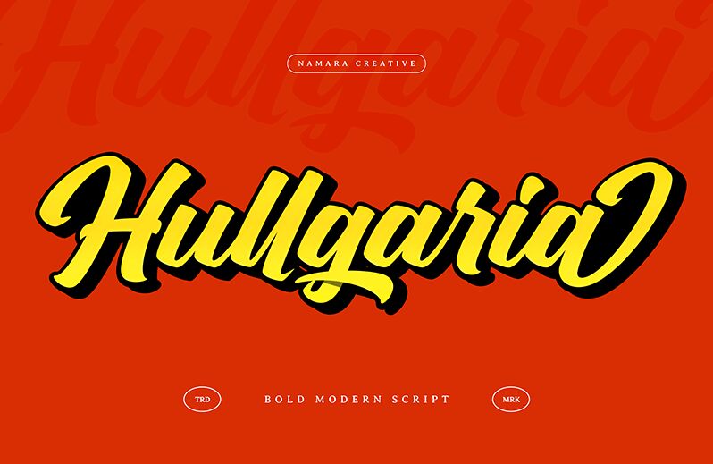 Hullgaria — Presentazione del carattere
