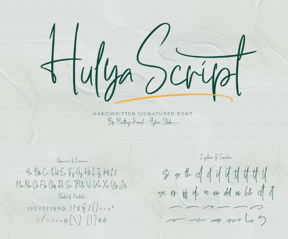 Hulya Script Schriftart