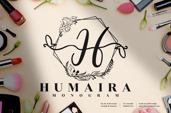 Humaira Monogram Czcionka