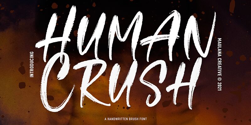 Human Crush الخط 