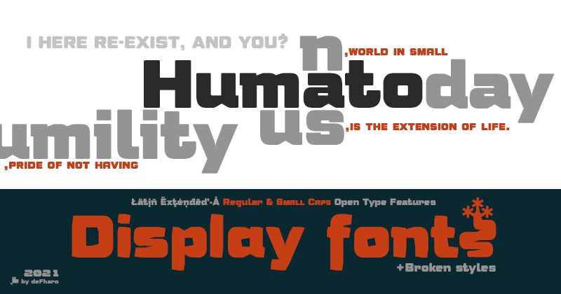 Humato Heavy Czcionka