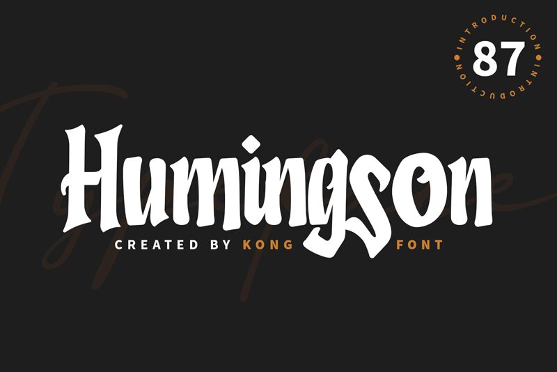 Humingson Schriftart