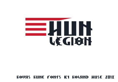 Hun Legion Schriftart