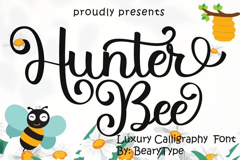 Hunter Bee Schriftart