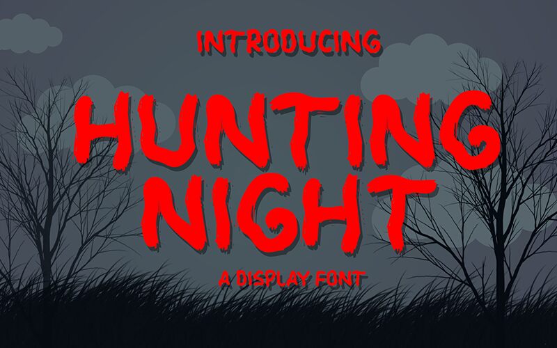 Hunting Night Czcionka