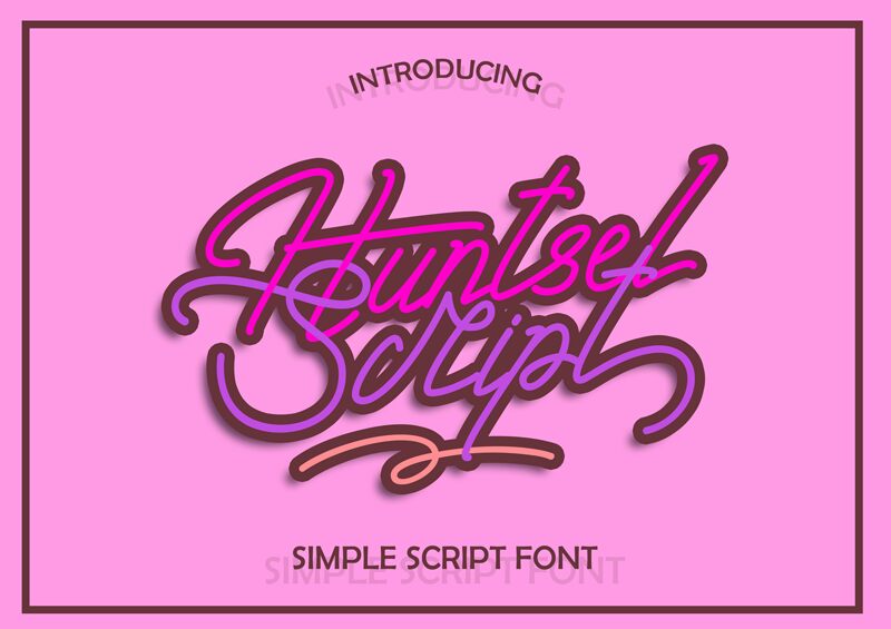 Huntsel Script Шрифт