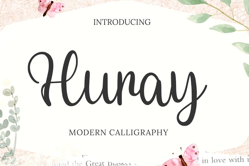 Huray Schriftart