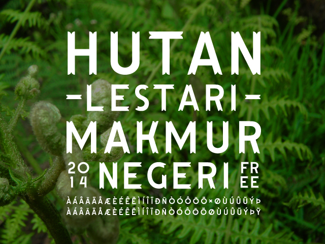Hutan Lestari Czcionka