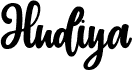 معاينة خط Hudiya - Modern Lovely Script