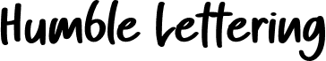 Humble Lettering