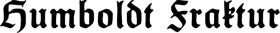 HumboldtFraktur Bold