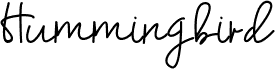 Hummingbird-Regular