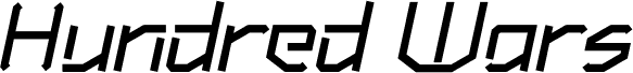 Hundred Wars Bold Italic