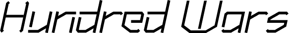 Hundred Wars Italic