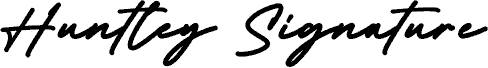 Huntley Signature písmo